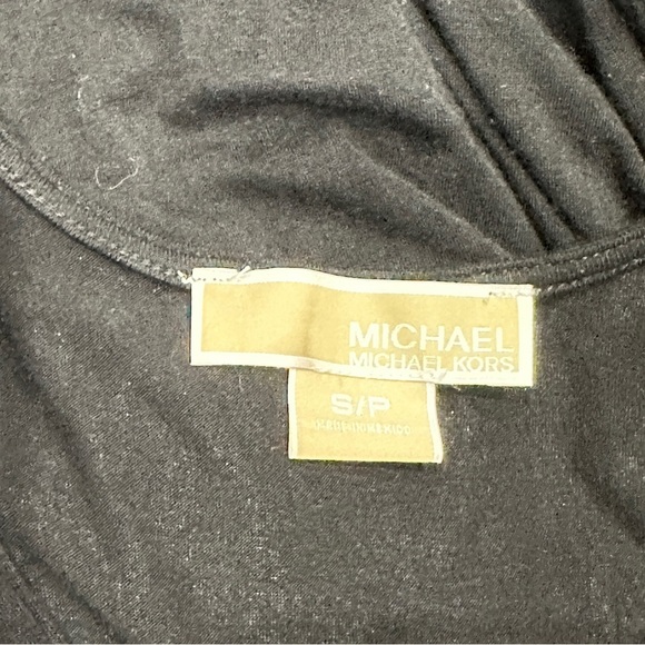 Michael Kors Black Sleeveless Tie-Waist Dress – Size Small Petite - Picture 3 of 7